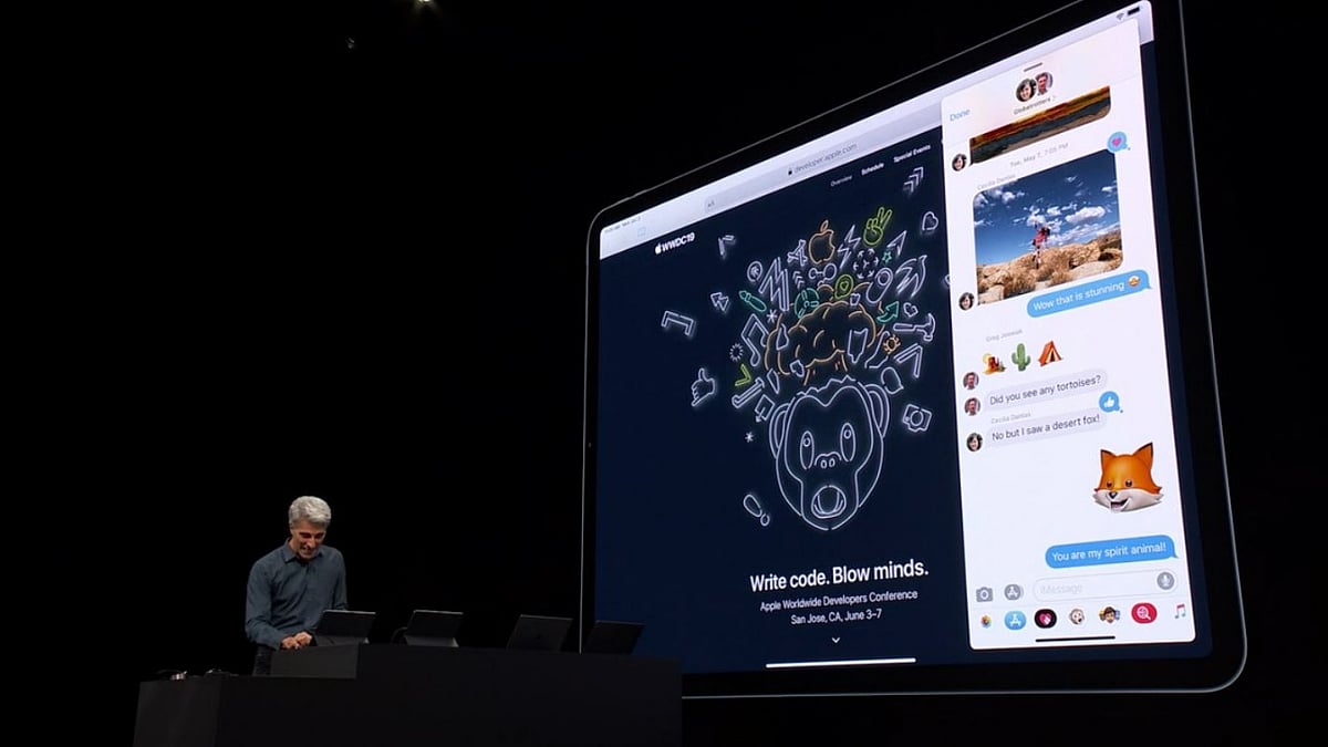The new iPadOS debuts at WWDC 2019.