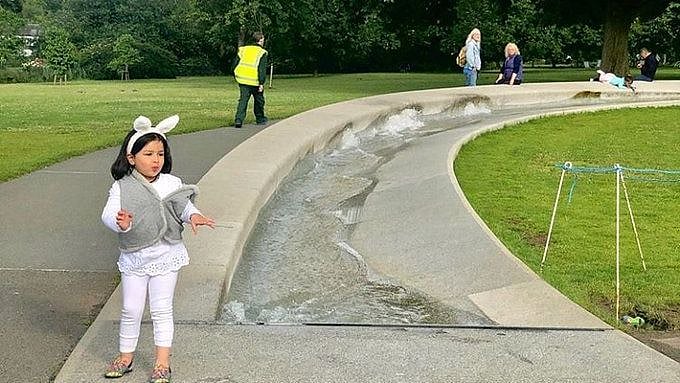 Ziva Dhoni at Hyde Park,London.