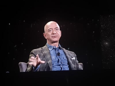 Jeff Bezos. (Photos: IANS)