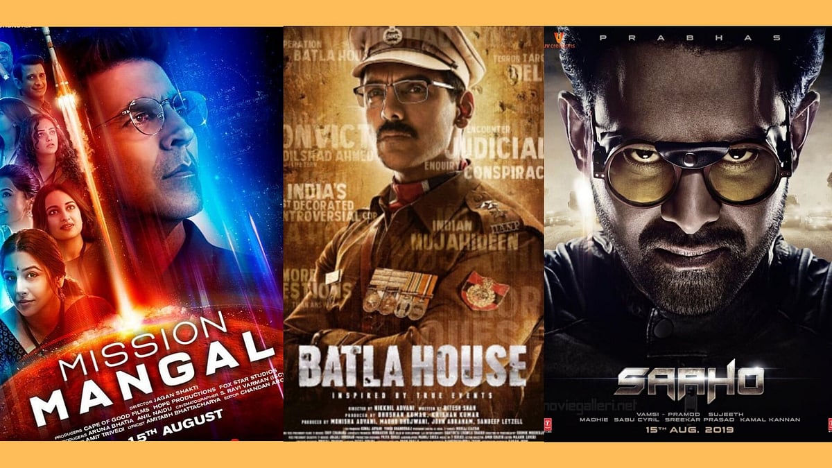 <i>Mission Mangal</i> vs <i>Batla House</i> vs <i>Saaho</i> on 15 August.
