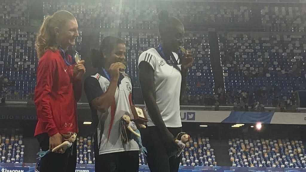 Dutee Chand won gold medal at the 30th Summer University Games