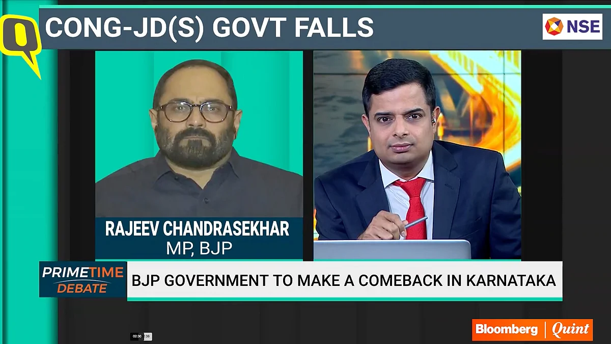 BJP MP Rajiv Chandrasekhar talks to BloombergQuint’s Kaushik Vaidya about the next step of the BJP in Karnataka.