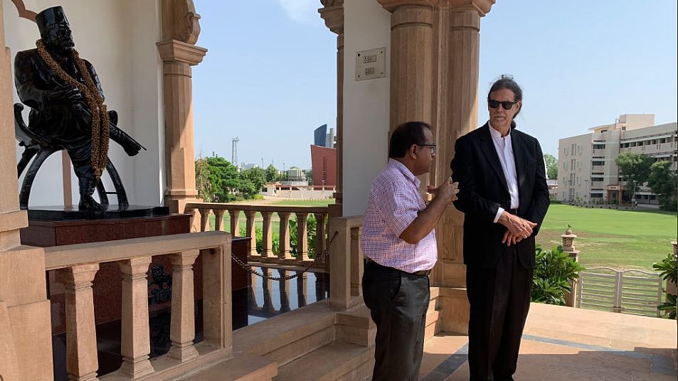 Image of Germany’s Ambassador to India, Walter J Lindner, at RSS Headquarters in Nagpur. Image used for representational purposes.