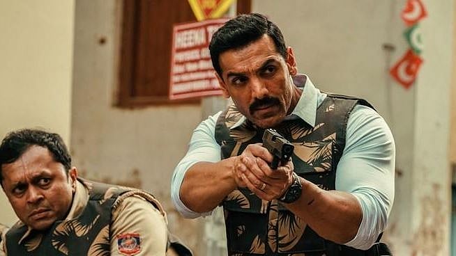 John Abraham in a still from <i>Batla House</i>.