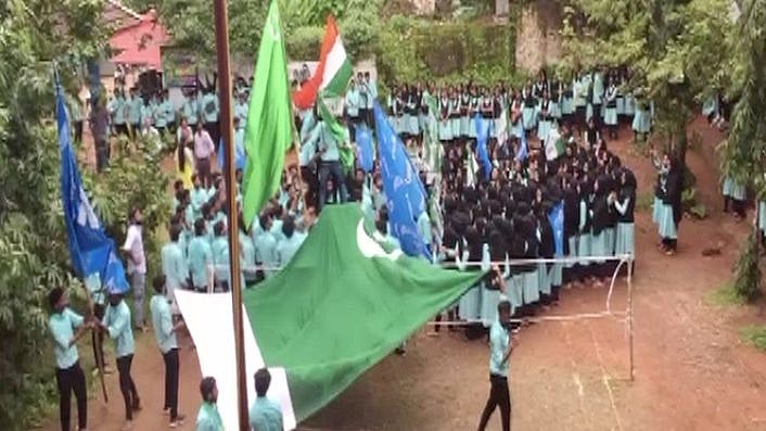 At least 30 students have been booked for allegedly waiving a Pakistan flag inside their college campus in Kozhikode district.