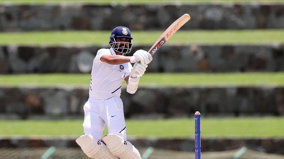 Rahane was batting on 50 off 122 balls when umpires decided to call early tea due to rain on Day 1.