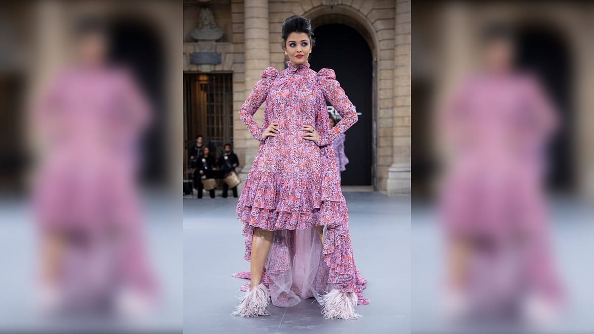 Aishwarya Rai on the ramp at L’Oréal Fashion Week.