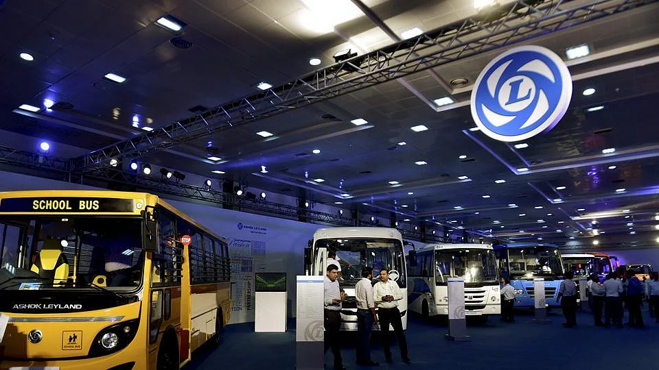 Ashok Leyland’s variety of trucks.