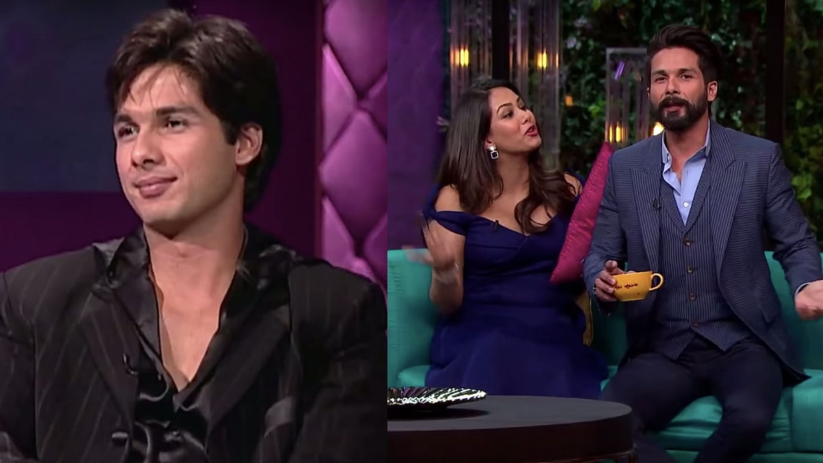 Shahid Kapoor across time on <i>Koffee With Karan.</i>