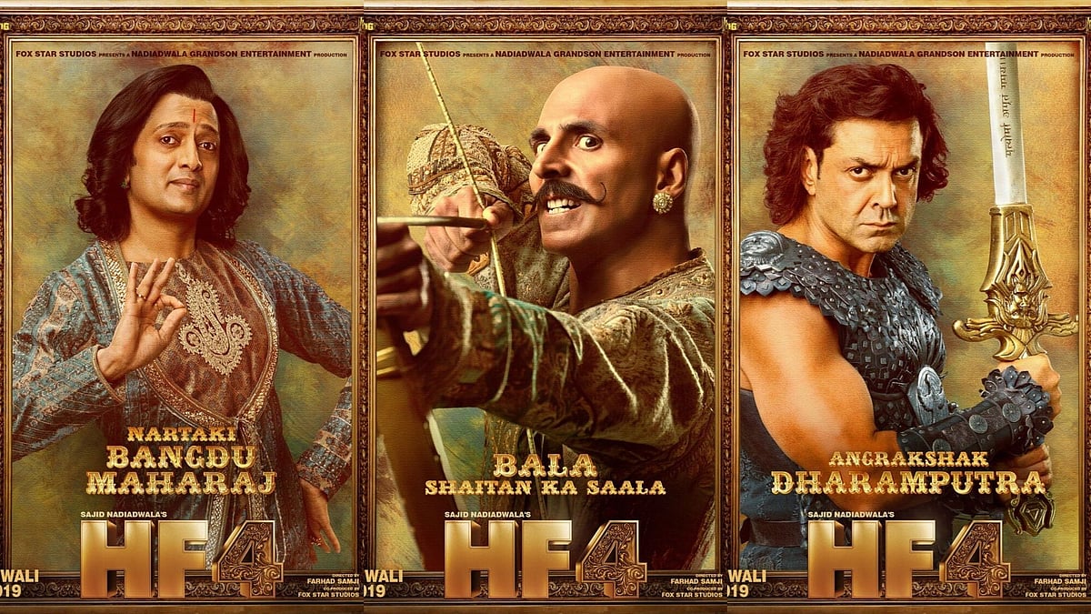 Akshay, Riteish, Bobby in <i>Housfull 4 </i>Posters