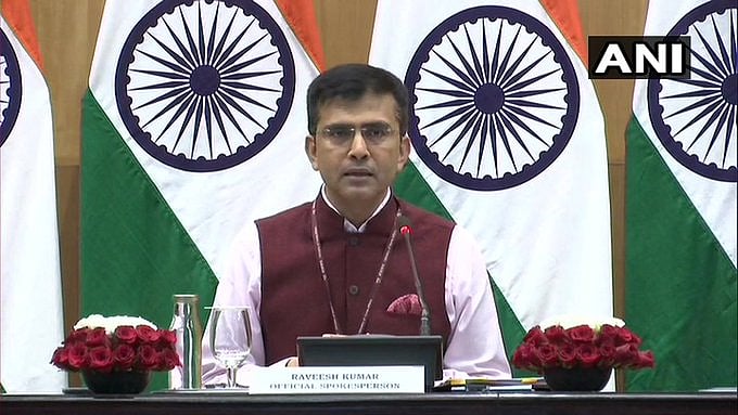 File photo of Raveesh Kumar, Ministry of External Affairs Spokesperson.&nbsp;