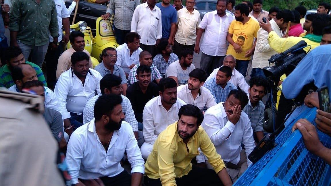 Many other leaders who were going to the rally to protest against the alleged political violence by YSRCP were also stopped and taken under preventive detention.