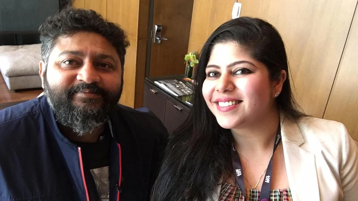 Filmmaker Lijo Jose Pellissery and Stutee Ghosh at TIFF 2019.