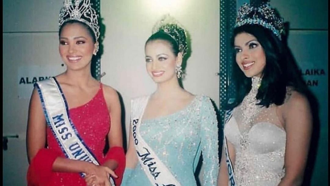 Lara Dutta shared this throwback picture with Dia Mirza and Priyanka Chopra
