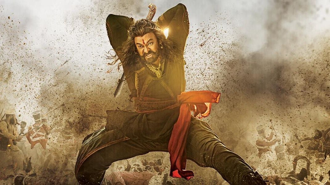 Poster of <i>Sye Raa Narasimha Reddy</i>.