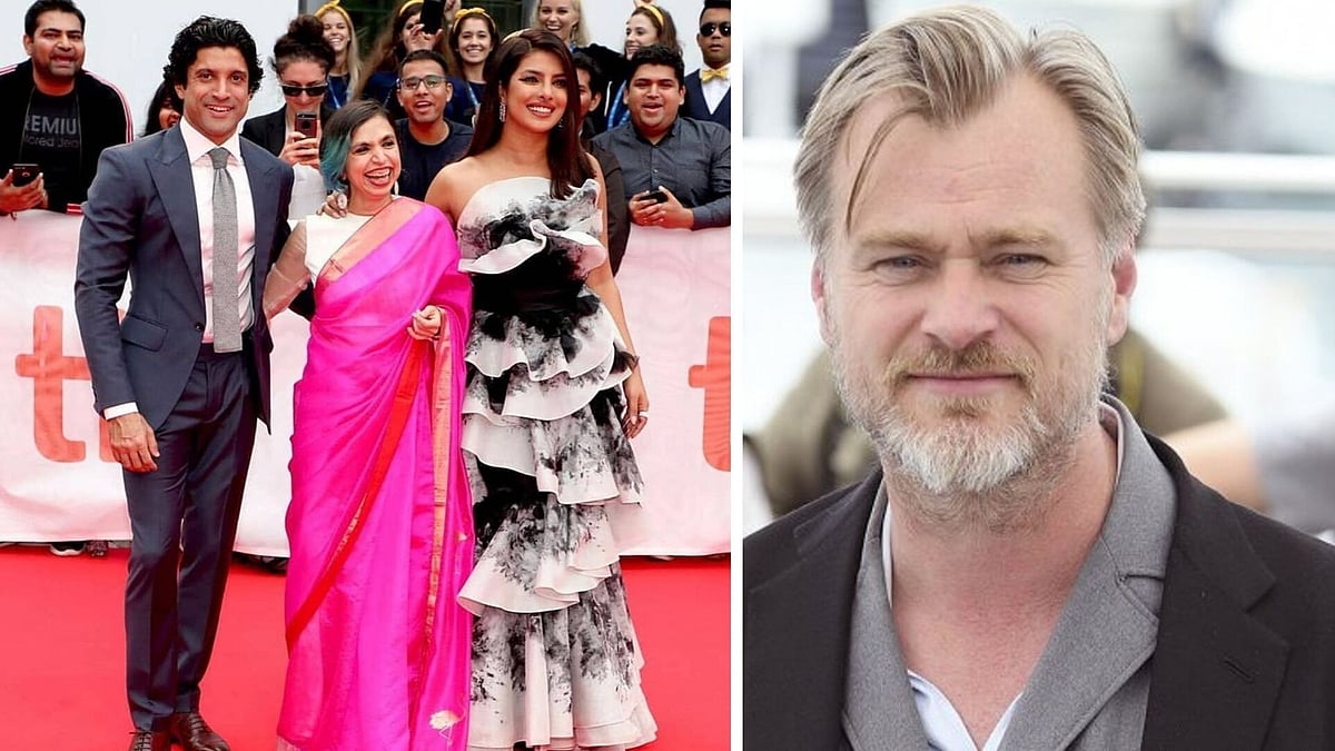 Farhan Akhtar, Shonali Bose and Priyanka Chopra at TIFF; Christopher Nolan.