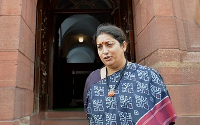 New Delhi: Union Minister Smriti Irani at Parliament in New Delhi on Aug 1, 2019. (Photo: IANS)