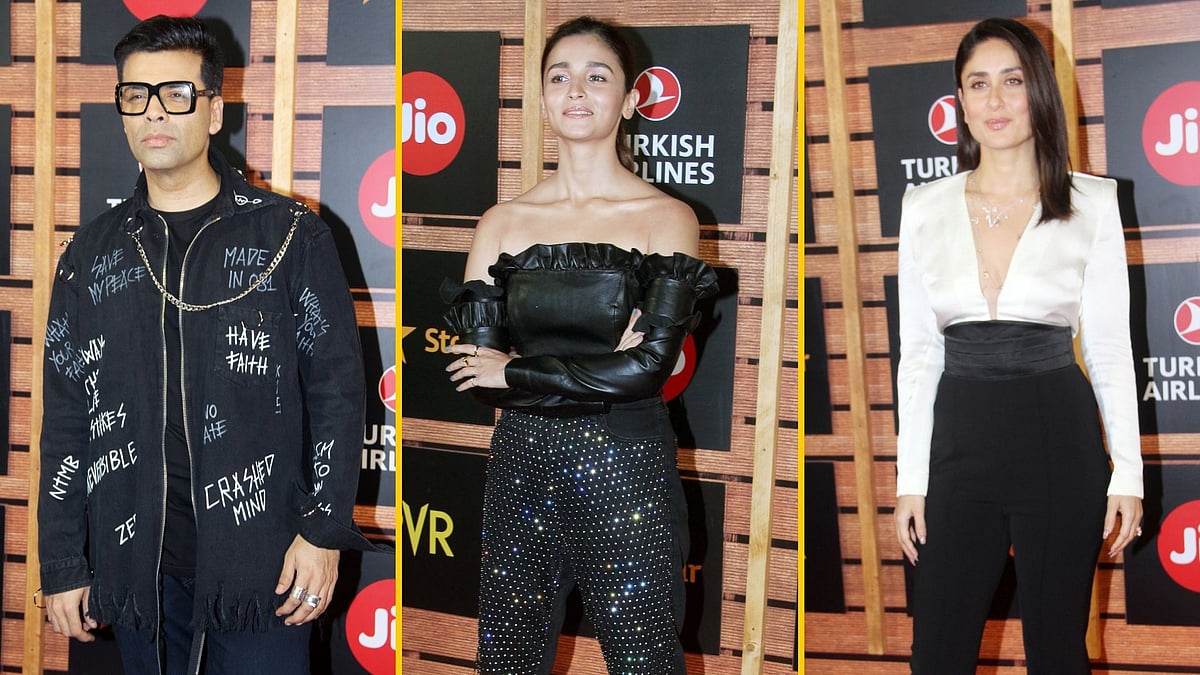 Karan Johar, Alia Bhatt and Kareena Kapoor at the MAMI Movie Mela in Mumbai.