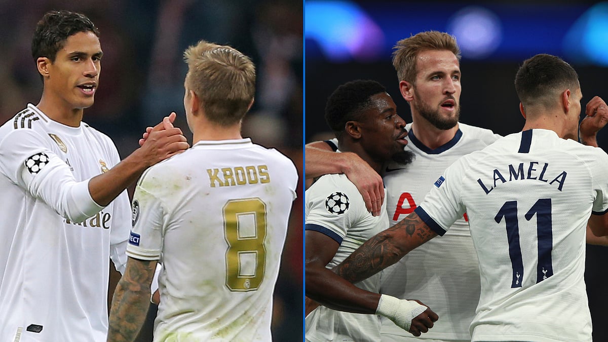 Real Madrid and Tottenham both earned their first European wins of the season on Tuesday. 