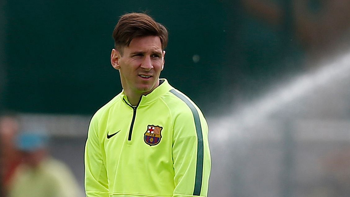The man who helped Barcelona discover Lionel Messi says he made him sign the contract on a paper napkin when he was just 12.