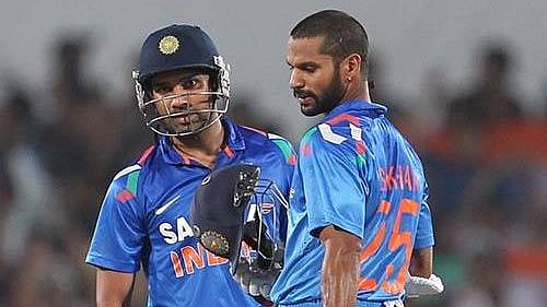 Shikhar Dhawan and Rohit Sharma, India’s opening batsmen.