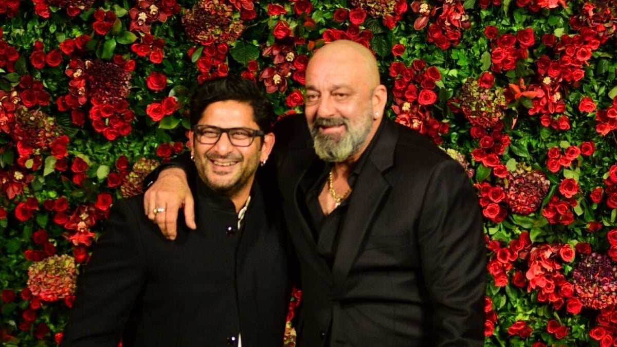 Arshad Warsi and Sanjay Dutt in Mumbai.