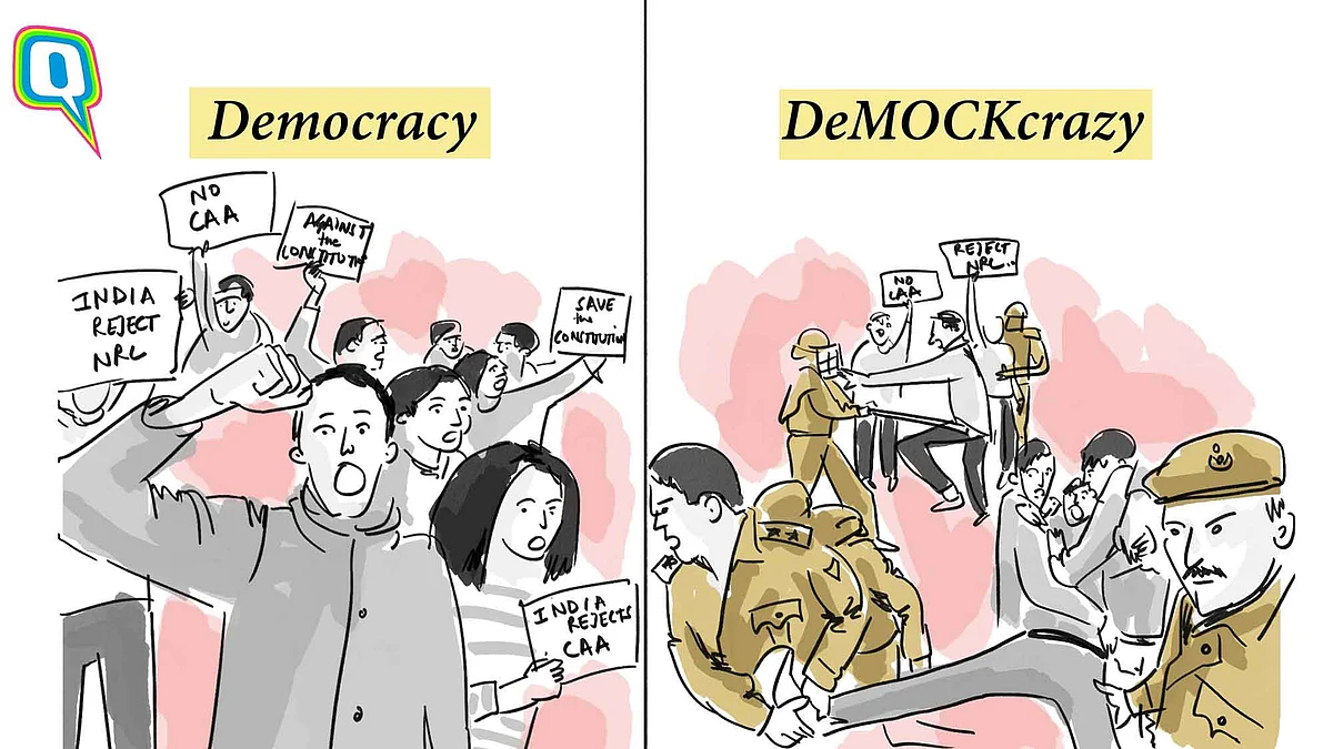 Here’s a simple graphic explaining the difference between a democracy and a ‘demockcrazy’.