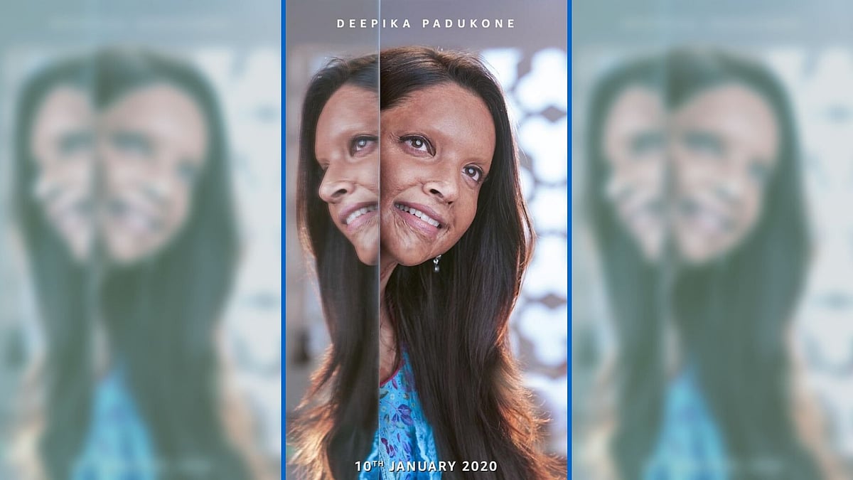 Deepika Padukone in a poster for <i>Chhapaak</i>.