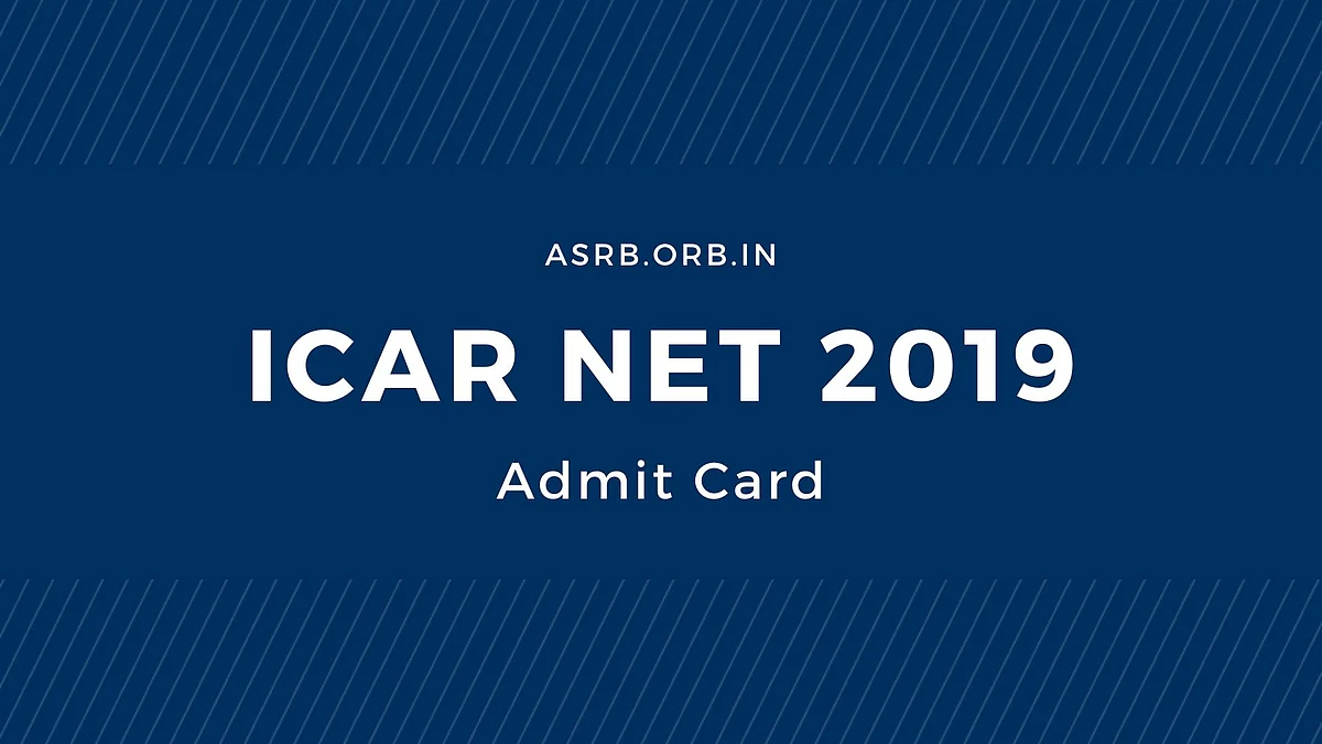 ICAR NET 2019 Admit Card and Exam Pattern
