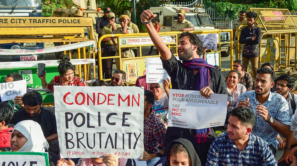 Anti-CAA Protest in Bengaluru.&nbsp;