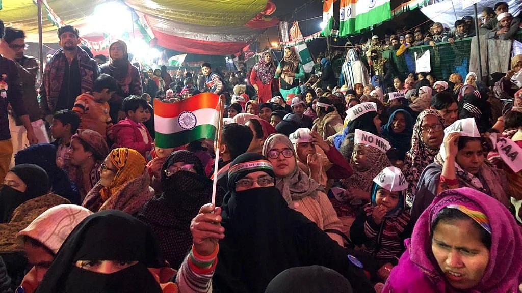 Protesters at Delhi’s Shaheen Bagh.