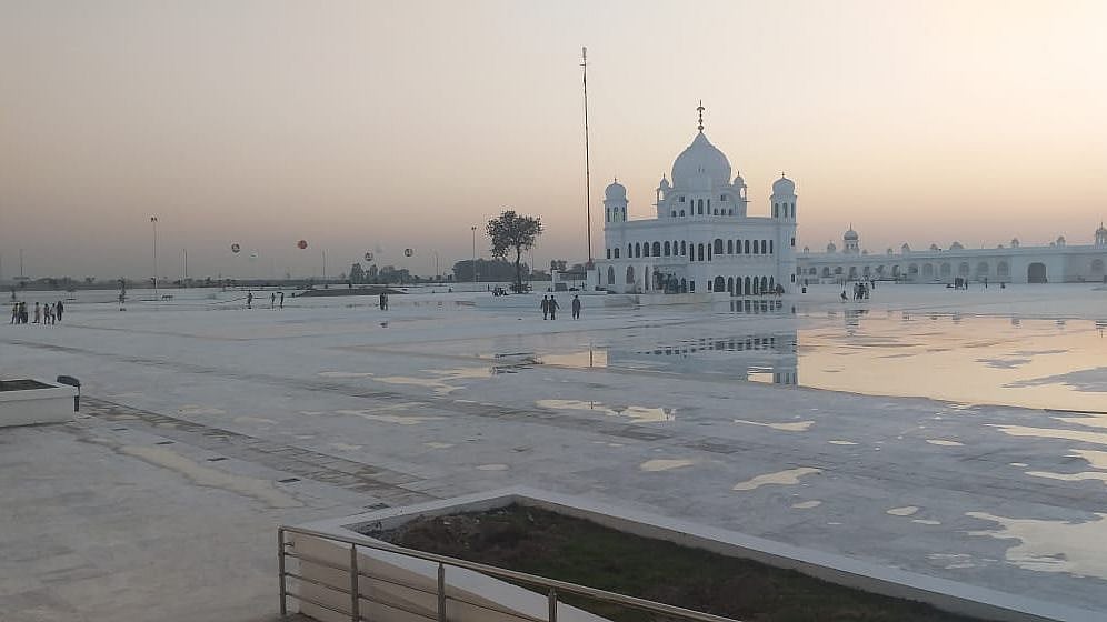 The white expanse of Kartarpur Sahib. 