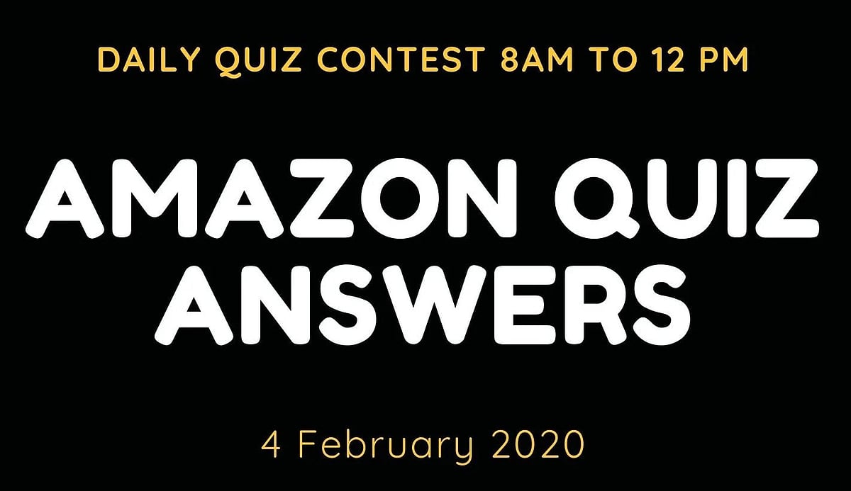 Amazon Quiz Answers For 4 February 2020