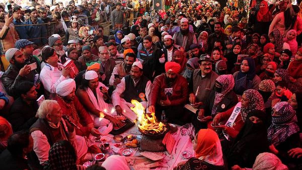Jashn-e-ekta being organised at Shaheen Bagh