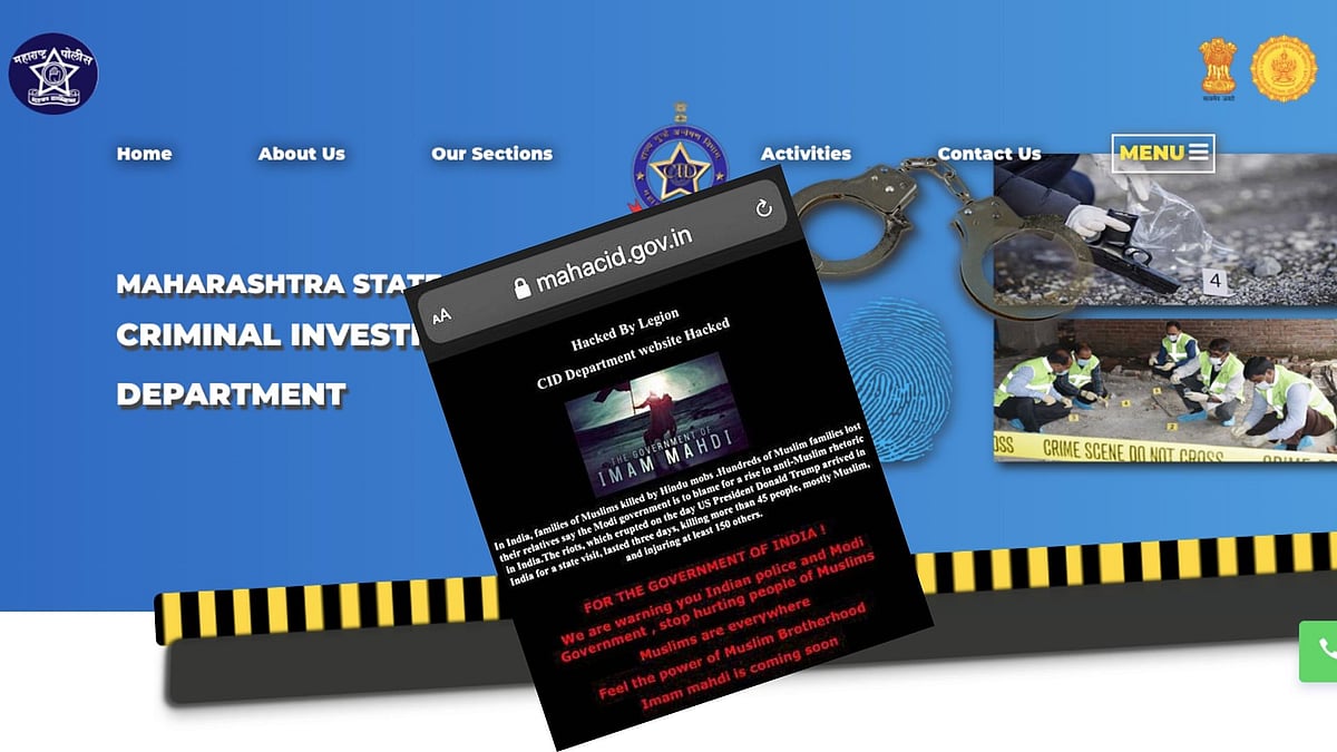 The Maharashtra CID website was hacked.