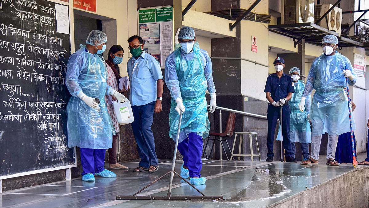 A hospital turned into COVID-19 treatment centre in Mumbai.&nbsp;