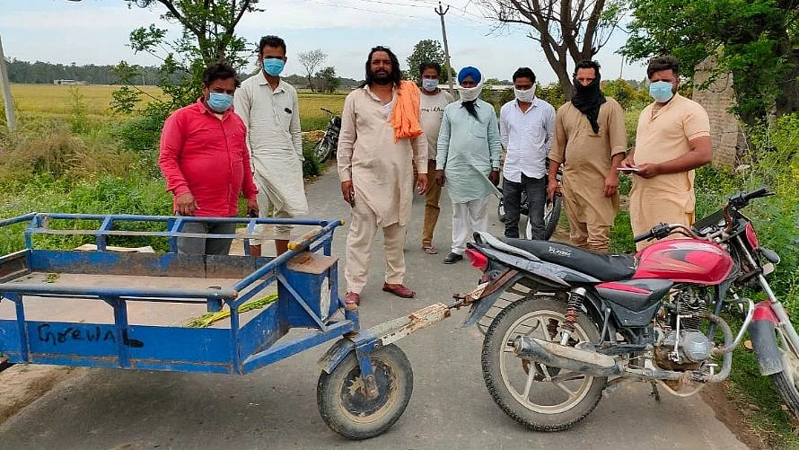Haryana villagers have been keeping away outsiders by building temporary fences at the entry points.