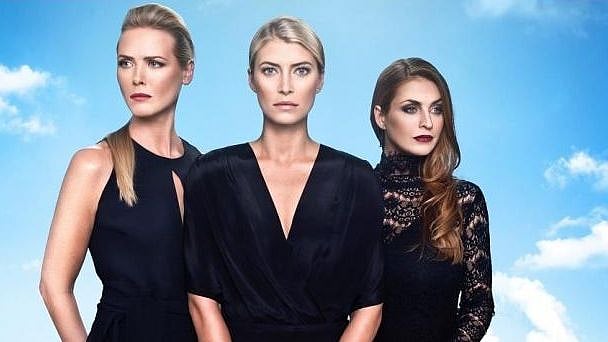 A poster of <i>Black Widows</i>.