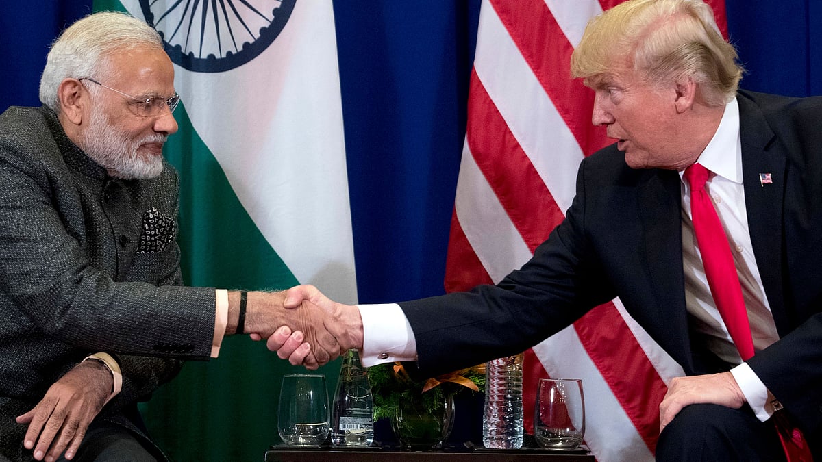 Archival photo of Indian PM Modi (Left) and US President Trump (Right) used for representational purposes.