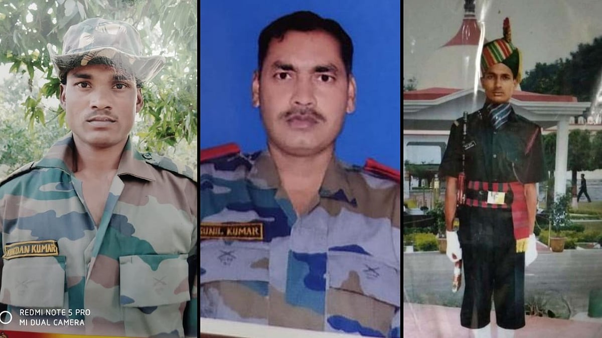 Soldier from Bihar who were martyred in Ladakh’s Galwan valley.