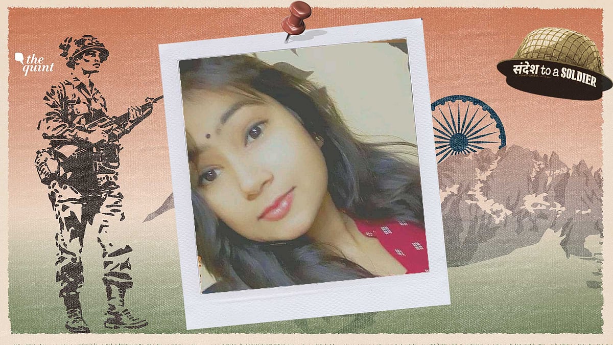 Kanishka Patel sends her sandesh to a soldier.