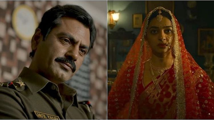 Nawazuddin Siddiqui and Radhika Apte in stills from Raat Akeli Hai.