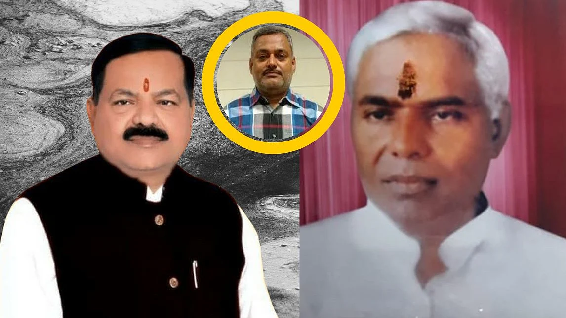 Gangster Vikas Dubey and Mukesh Shukla, brother of the BJP leader murdered in 2001.