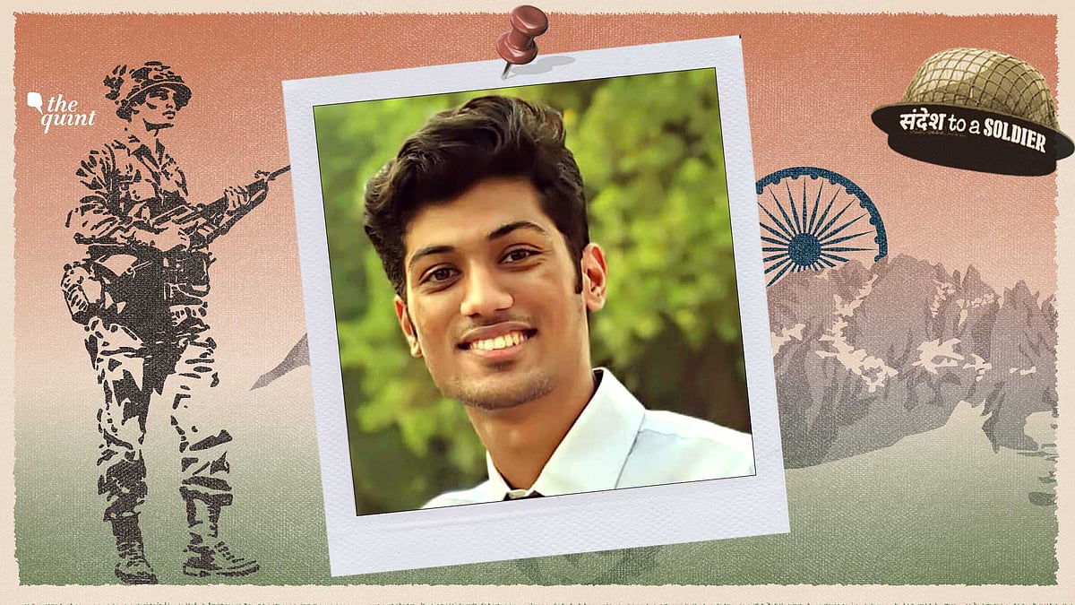 Aditya Maheshwari sends his sandesh to a soldier from Delhi.
