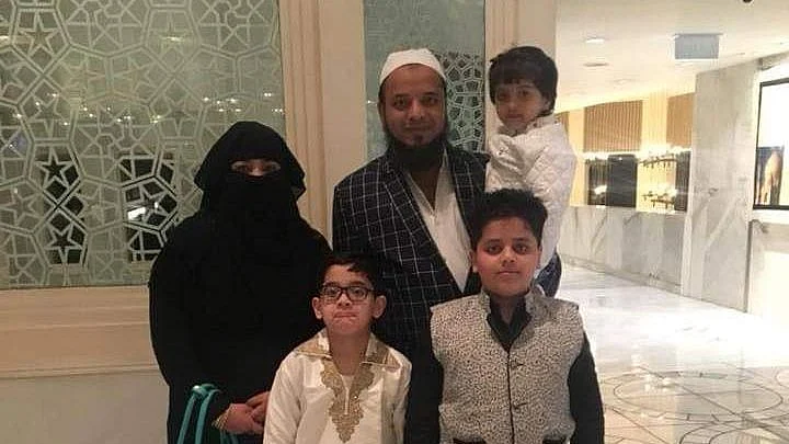 This is Khalid’s family, his wife Nargis and three children. While the kids know that their father is in jail, they are not aware of the custodial torture, his wife says.