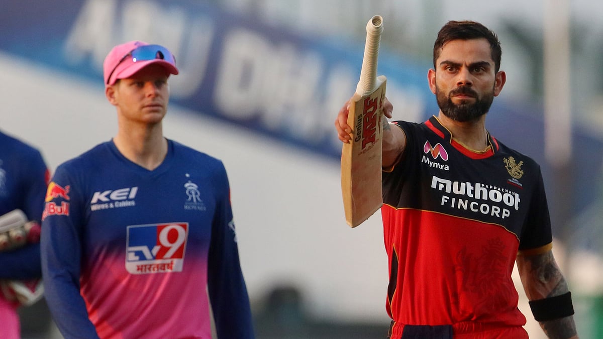 Virat Kohli made an unbeaten 72* off 53 balls to chase down Rajasthan Royals’ 154, when both sides clashed previously in IPL 2020 at Abu Dhabi&nbsp;
