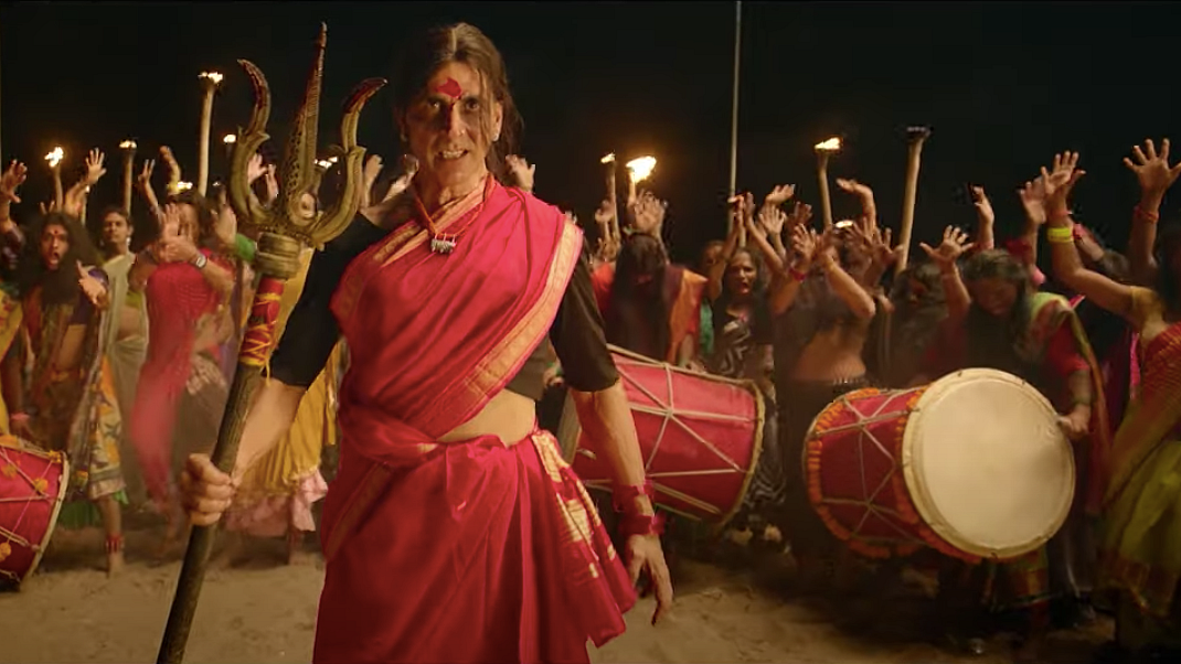 Akshay Kumar in a still from Laxmmi Bomb.