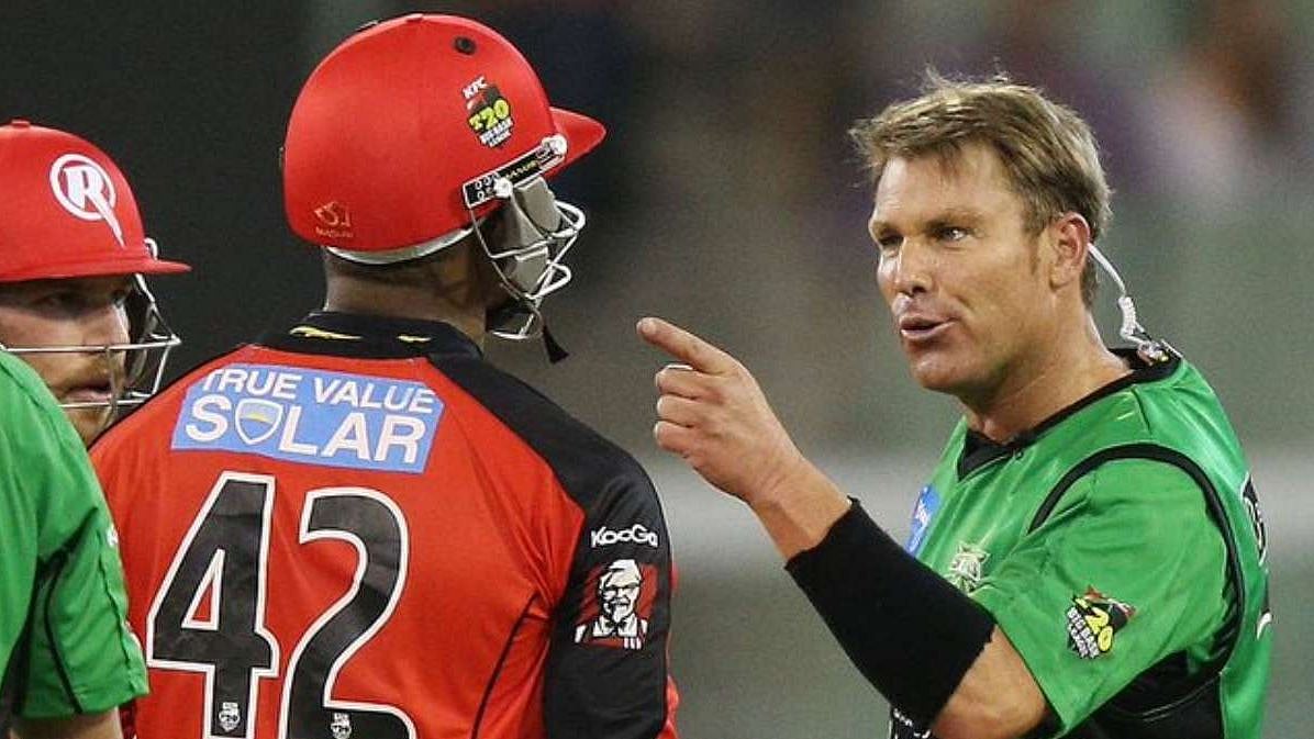 Shane Warne slammed Marlon Samuels for his explicit remark on Ben Stokes.