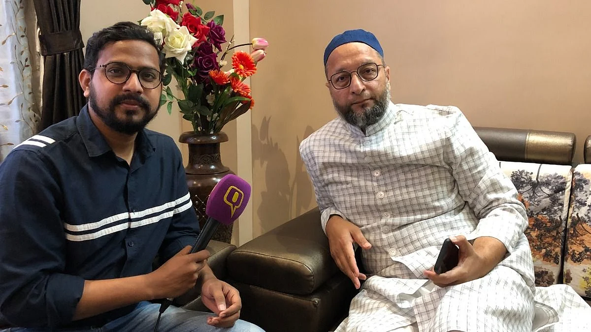 AIMIM President Asaduddin Owaisi spoke exclusively to The Quint.
