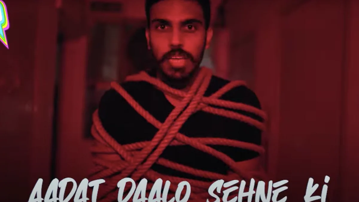 A still from Naveen Koomar's song Kab Tak Sahenge. 
